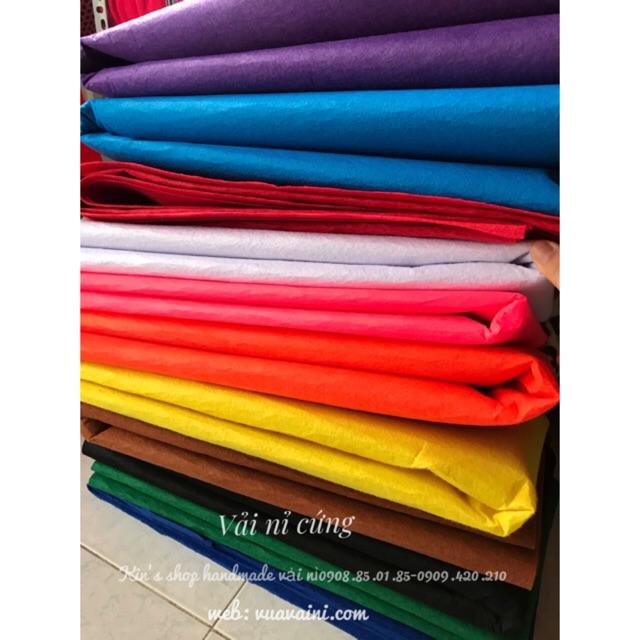 Vải nỉ cứng dùng làm đồ handmade kích thước 90cm x 90cm