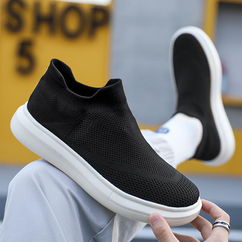 Mới UNISEX Cặp đôi Ultralight Boelitable Soft Casual Sock Giày giày nam Color: Black White Shoe Size: 39