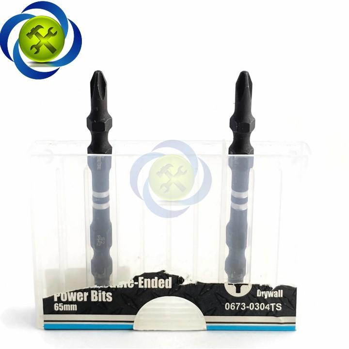 Mũi vít hai đầu PH2 Suretorq 0673-0304TS dài 65mm  đầu nhỏ