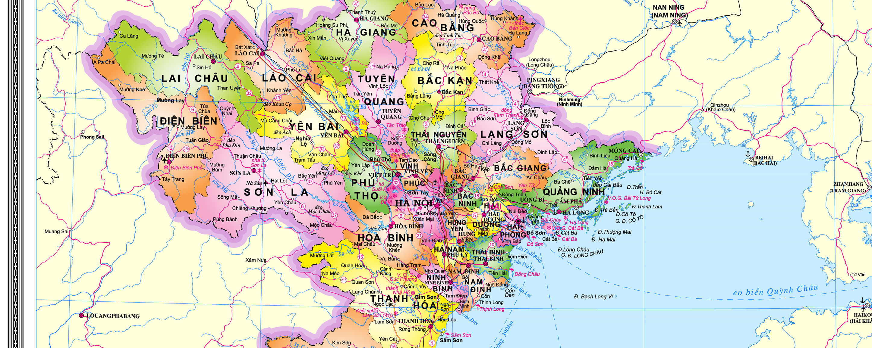 Hành chính Việt Nam phần đất liền khổ A0