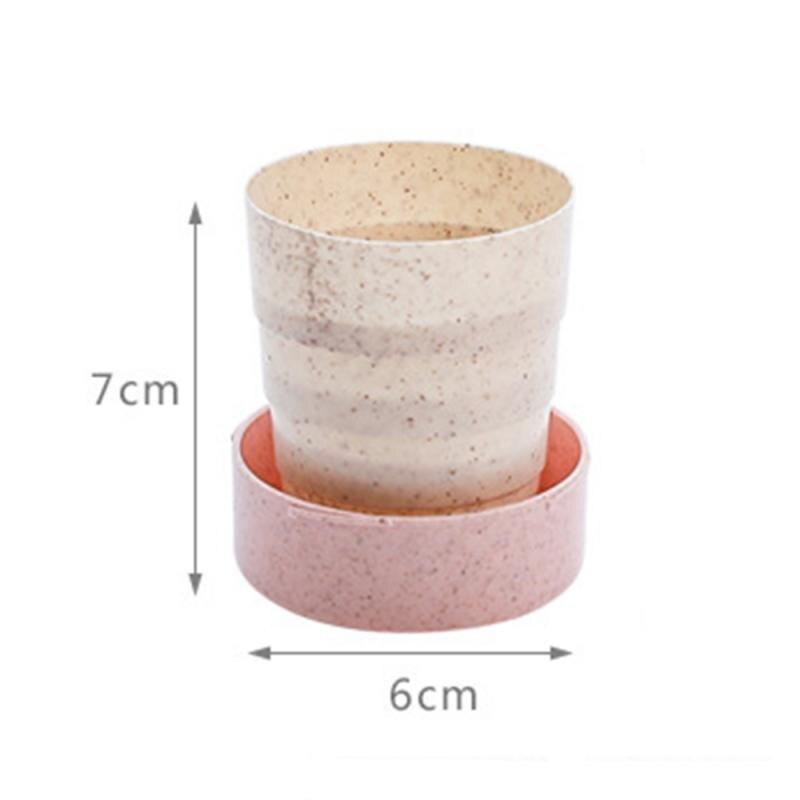 Outdoor Portable Folding Telescopic Cup with lid cover Dustproof Sport Water Cup drink coffee milk cup