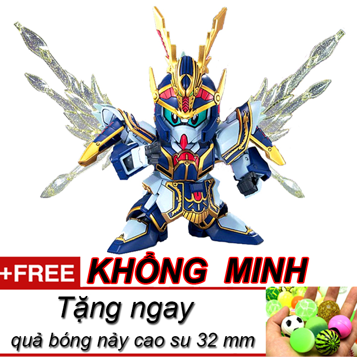 Mô hình trang trí để bàn sd A009 Khổng Minh bản mới Tam Quốc 2020 full box tặng kèm quả bóng nảy cao su làm đồ chơi thú vị