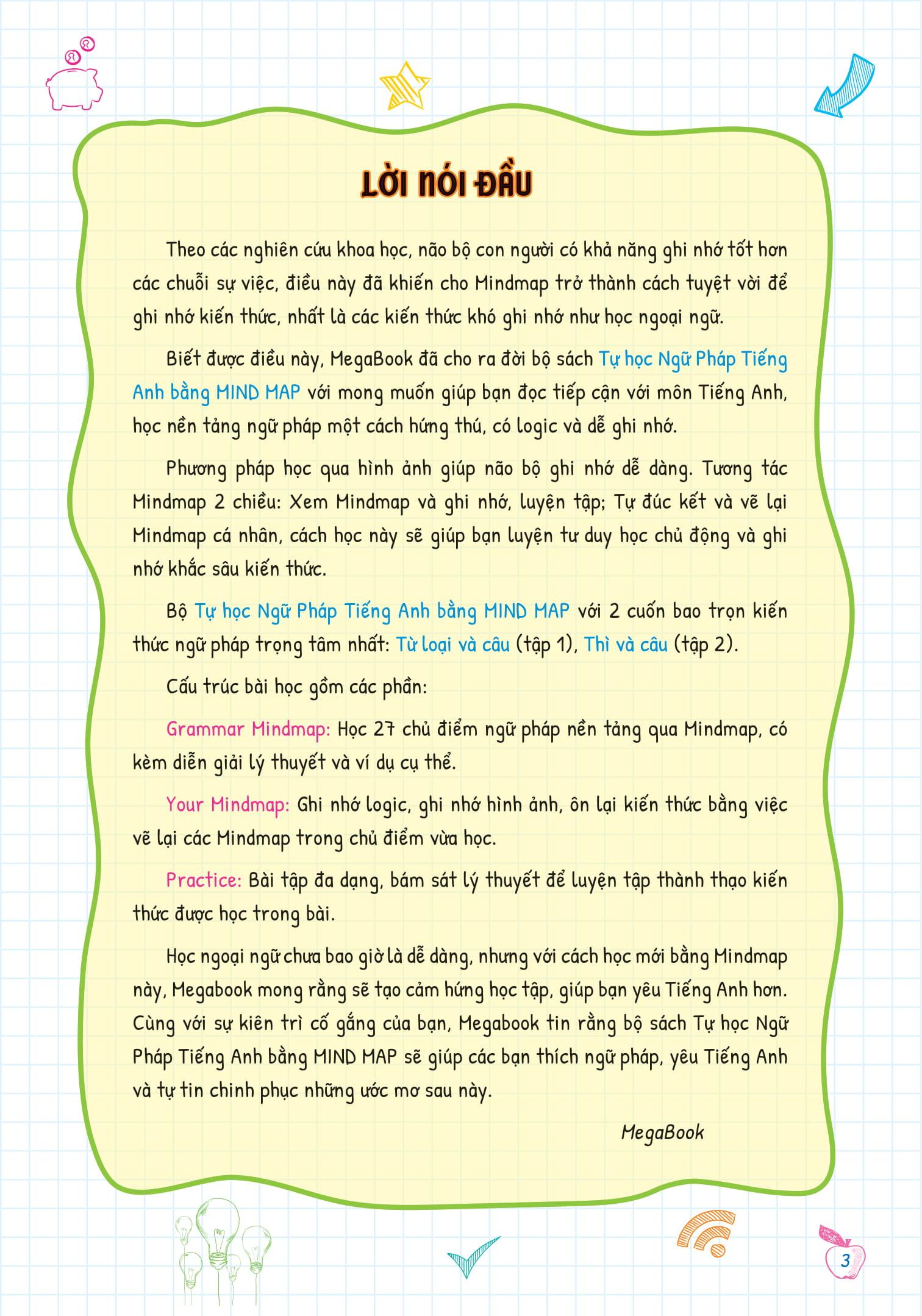 Sách Tự Học Ngữ pháp Tiếng Anh Bằng Mindmap Tập 2