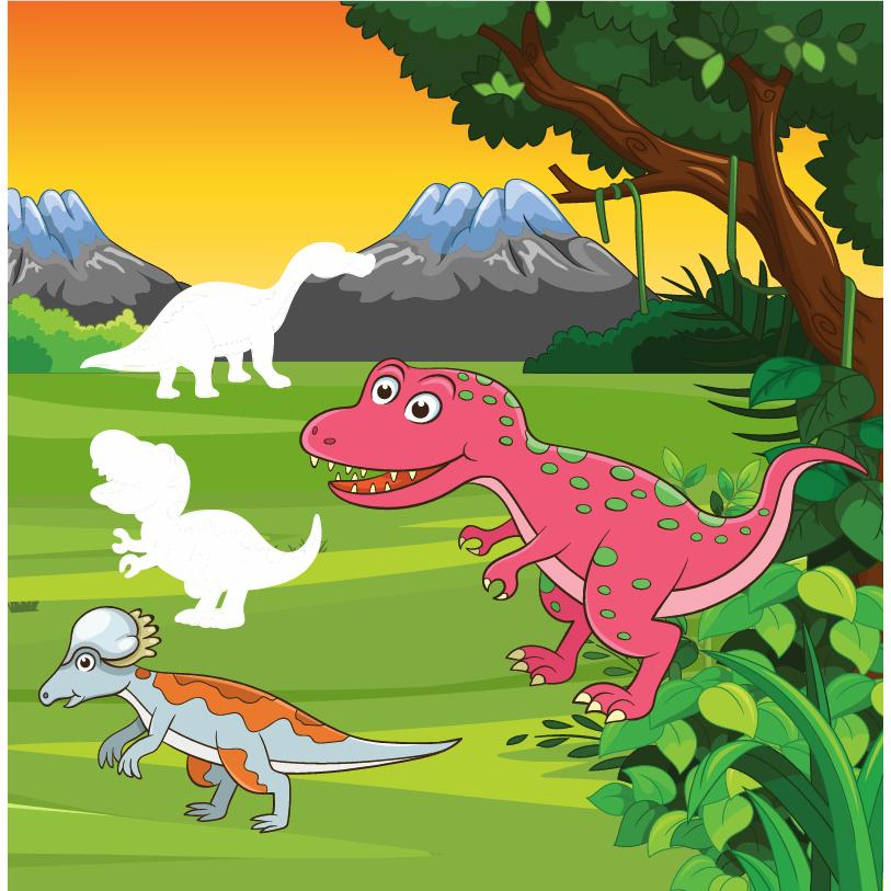 Sách - Dán Hình Phát Triển IQ-EQ-CQ - Công Viên Khủng Long - Tập 6