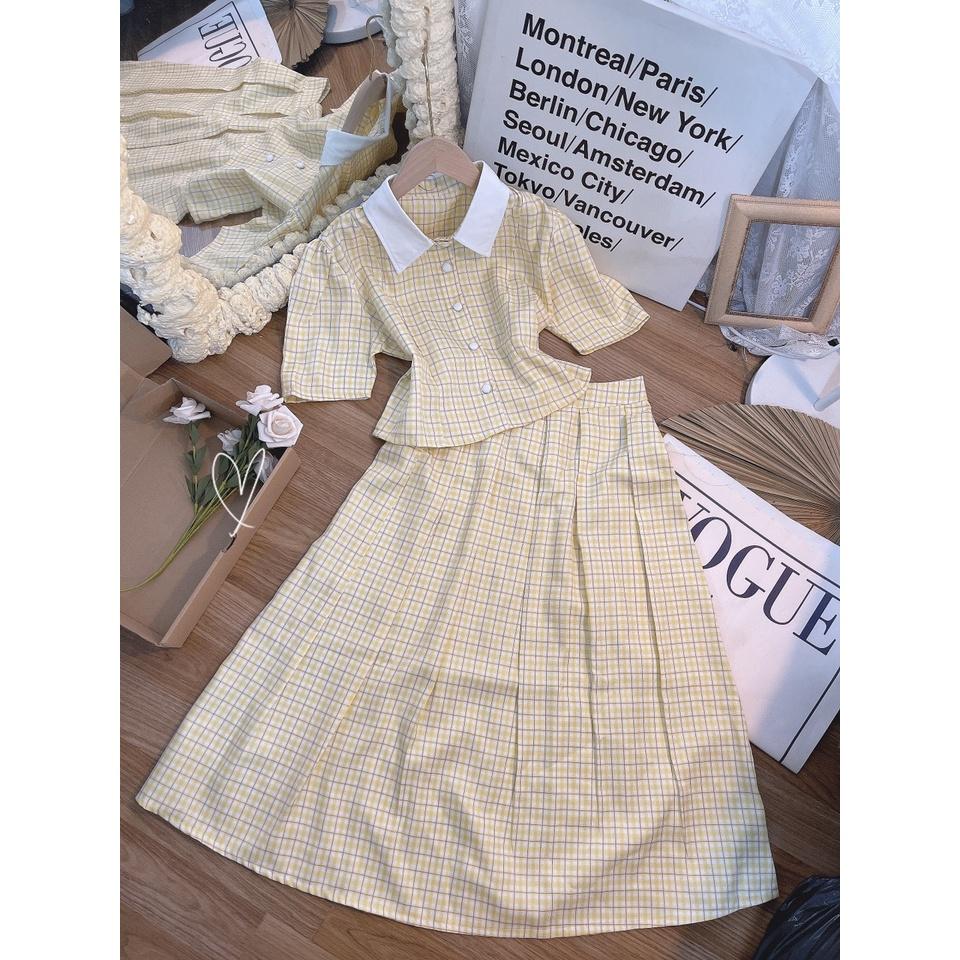 SET ÁO SƠ MI KÈM CHÂN VÁY