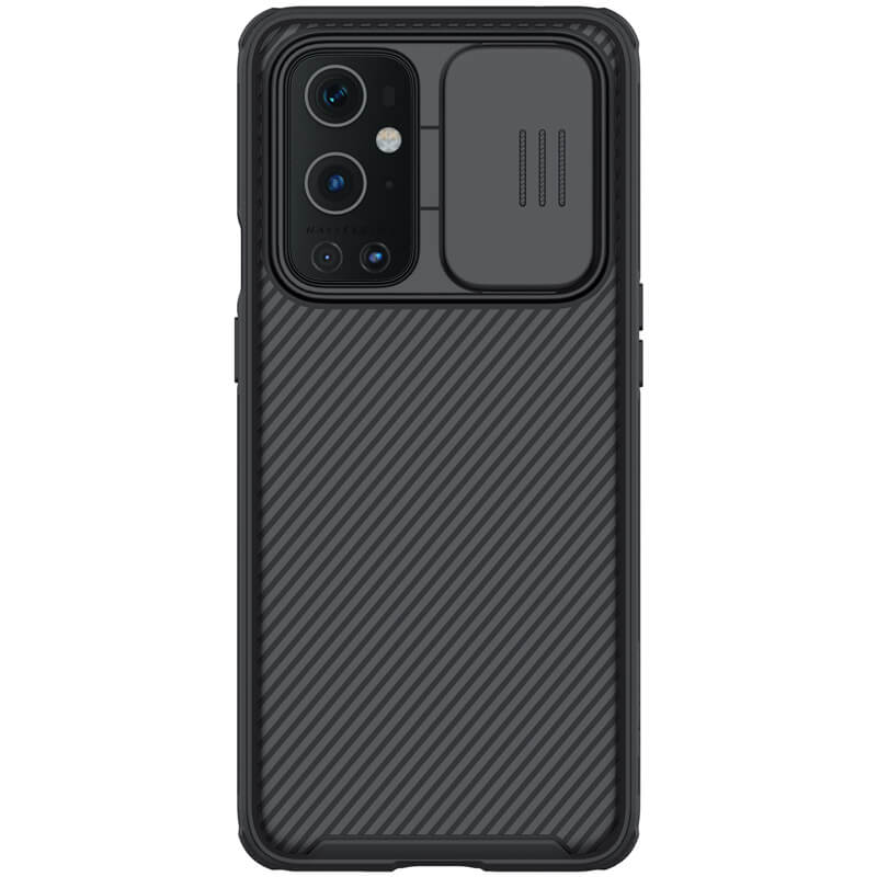 Ốp lưng PC vân sần , có lắp bảo vệ cụm camera cho Oneplus 9 Pro - Nillkin Camshield- Hàng nhập khẩu