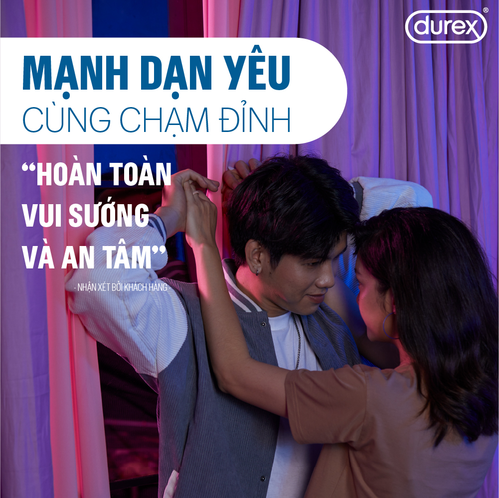 Bộ bao cao su Durex Pleasuremax gân gai, size 56mm, 1 hộp 12 bao và 1 hộp 3 bao