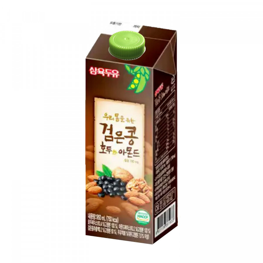 Thùng 12 Hộp Sữa Đậu Đen, Óc Chó, Hạnh Nhân Sahmyook Foods (950ml/Hộp)