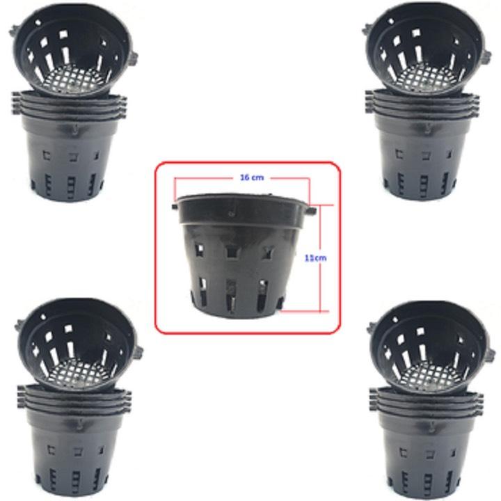 Bộ 10 chậu chựa trồng lan phi 16