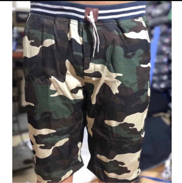 Quần short lưng thun camo nam Hải Triều 032