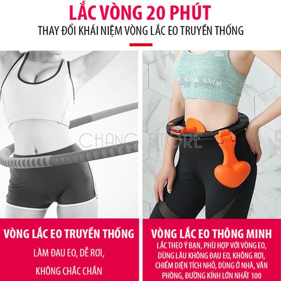 Vòng Lắc Eo Thông Minh Giảm Mỡ Bụng Có Thể Điều Chỉnh Kích Thước - Loại Xịn