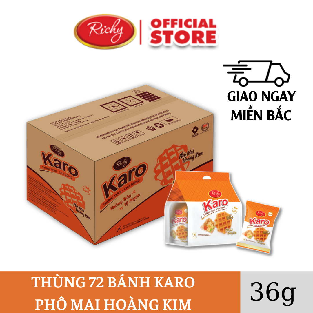Thùng 72 bánh Karo Hoàng Kim