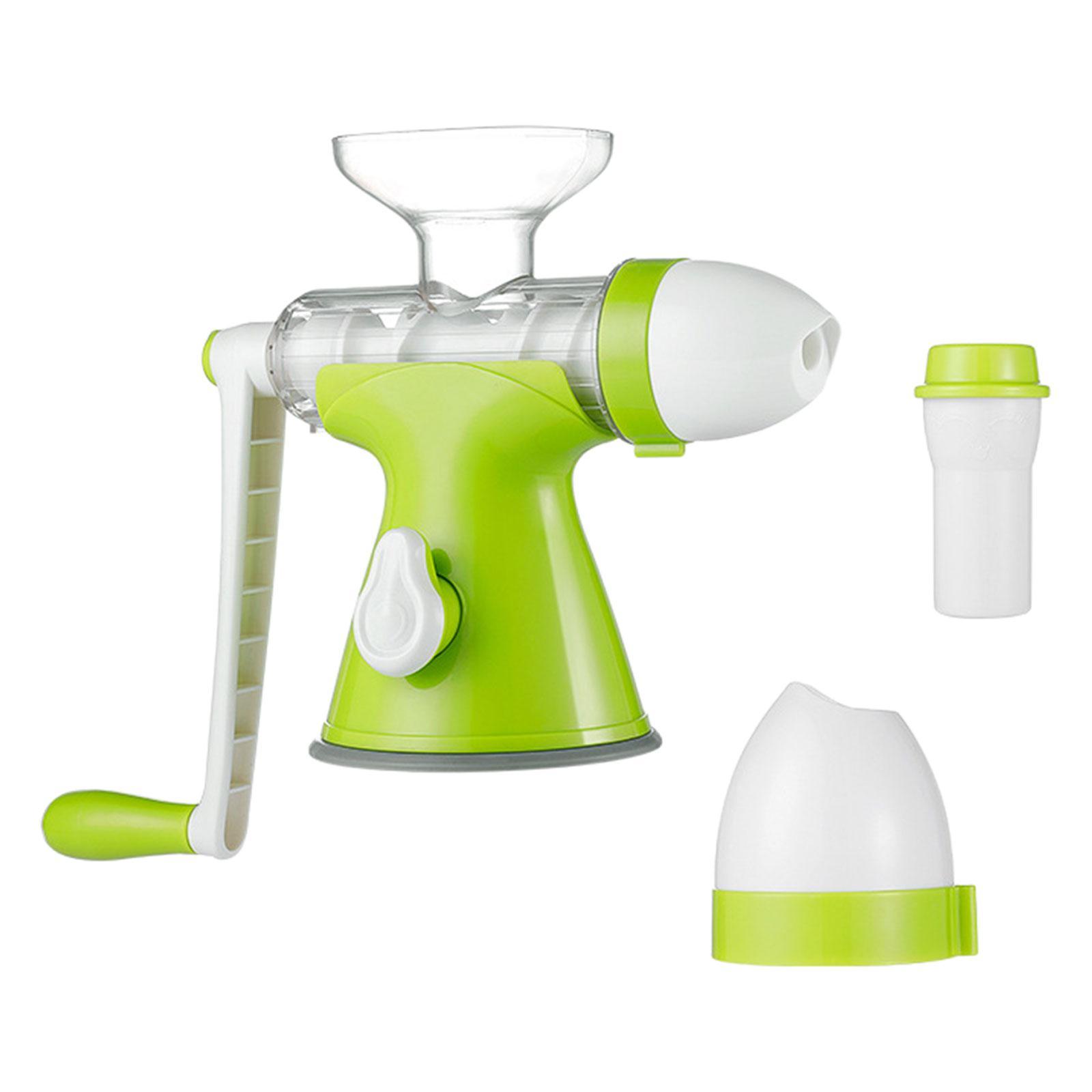 Manual Juicer Hand Cranked Juice Extractor Portable Easy to Clean Stable Multifunctional Cold Press Grinding Juicer Machine
