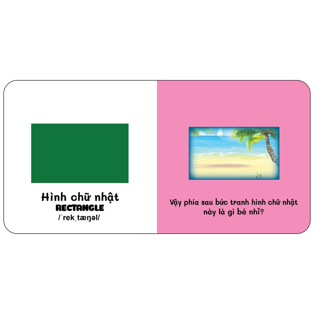 Sách - Đố Bé Ở Sau Là Gì - Song Ngữ Anh Việt - Hình Dạng - Shapes