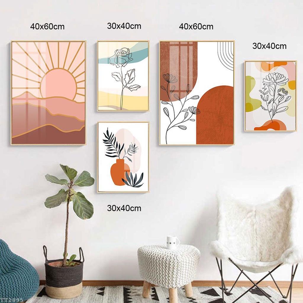 Tranh trang trí bộ 5 tấm - Tranh canvas sang trọng hiện đại
