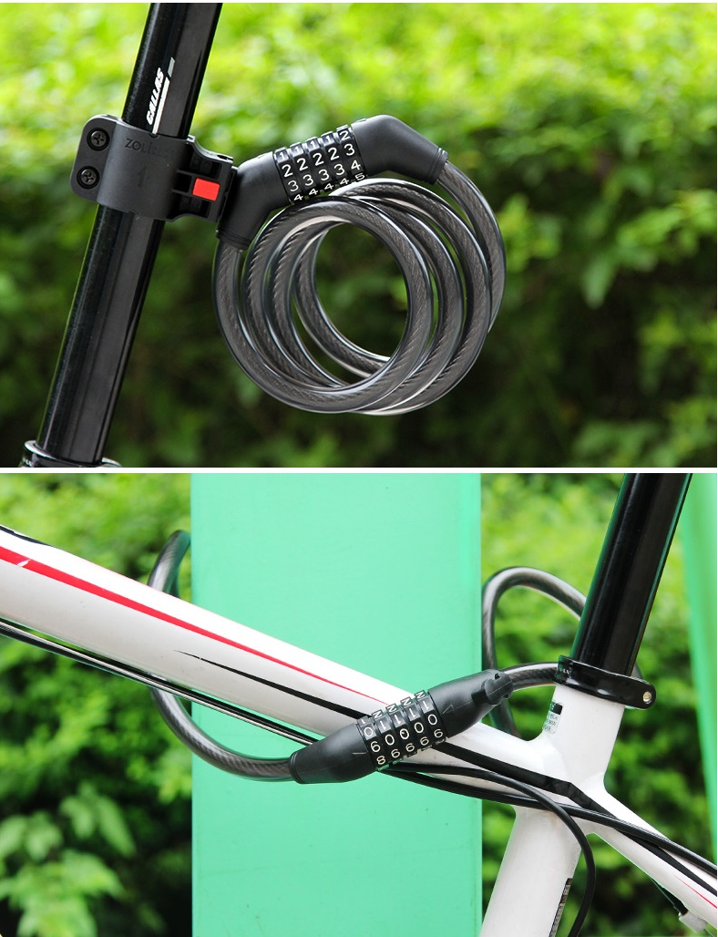 ROGTZ Khóa Dây Xe Chống Trộm 5 Số - Hàng Nhập Khẩu