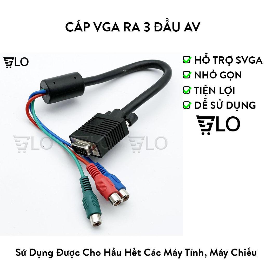 Cáp VGA Ra 3 Đầu AV Siêu Tiện Lợi