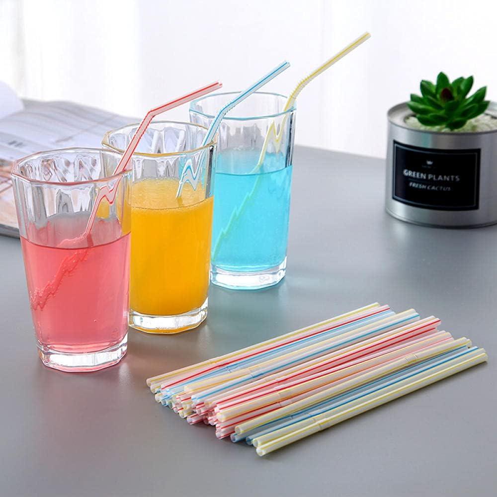 600 CÁI Ống Hút, Ống Hút Có Thể Tái Sử Dụng Thích Hợp Cho Trẻ Em Và Người Lớn, Dải Ống Hút Nhiều Màu Linh Hoạt Cho Sữa, Nước Trái Cây, Cocktail-600 CÁI