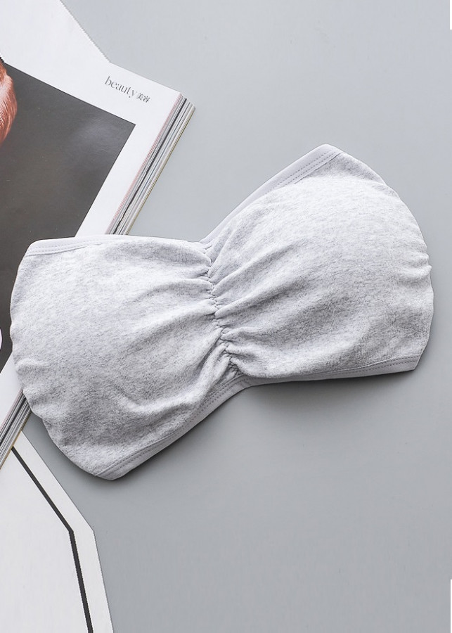 Áo lót bra không dây vải cotton kèm mút nâng ngực AL03