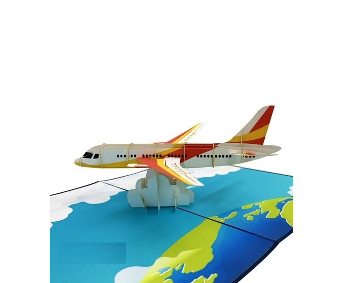 H15 - ️ Thiệp 3D Máy Bay – Airplane Pop Up Card Viethands Giftshop