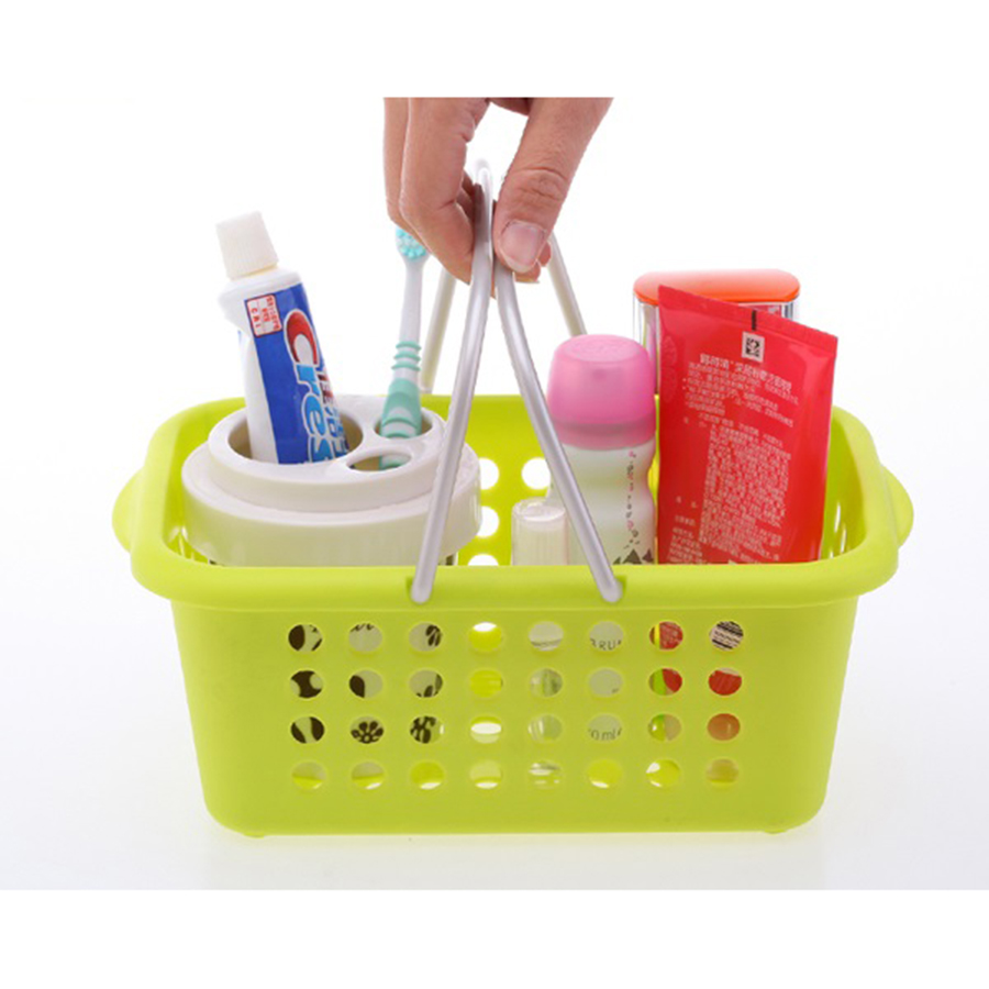 Giỏ Nhựa Bền Chắc Có Tay Xách Tiện Lợi - Nội Địa Nhật Bản