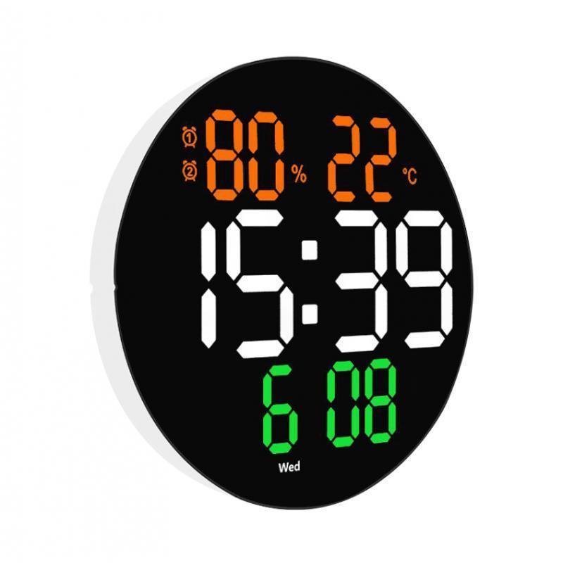 Digital Wall Clock Clock with Temperature & Humidity for Dining Room