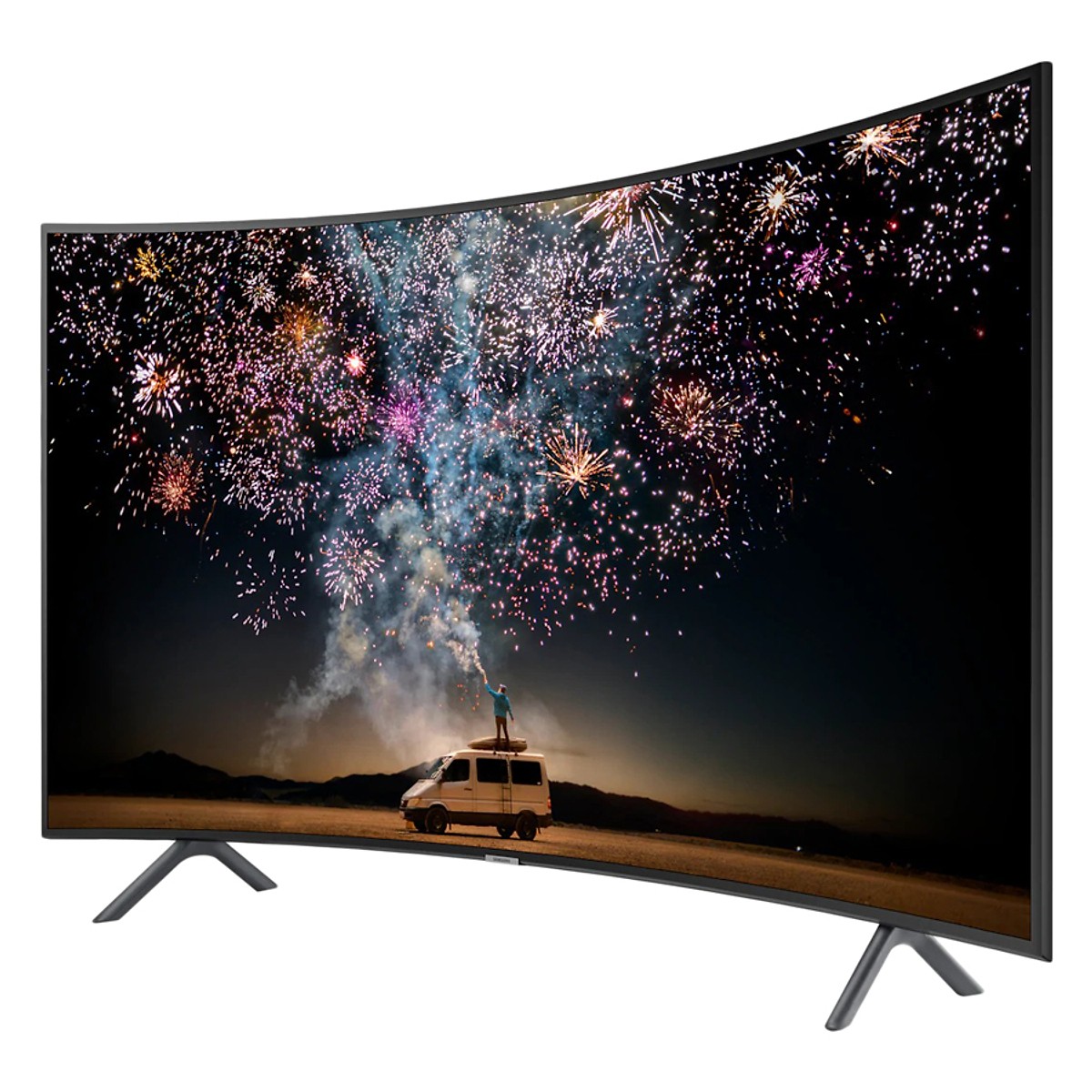 Smart Tivi Màn Hình Cong Samsung 55 inch 4K UHD UA55RU7300KXXV - Hàng Chính Hãng + Tặng Khung Treo Cố Định