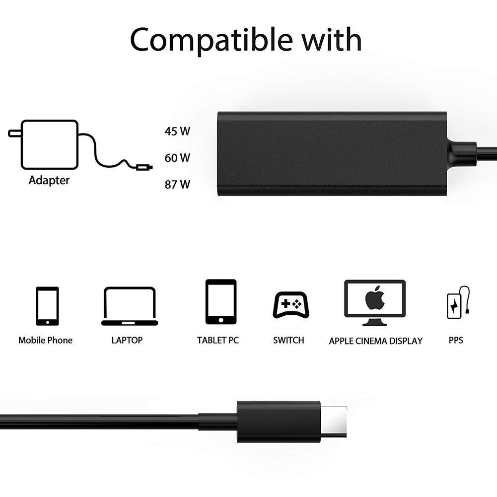 USB C Type-C Male to MagSafe 2 1 5 Pin Female Converter for Mac book air iPad
