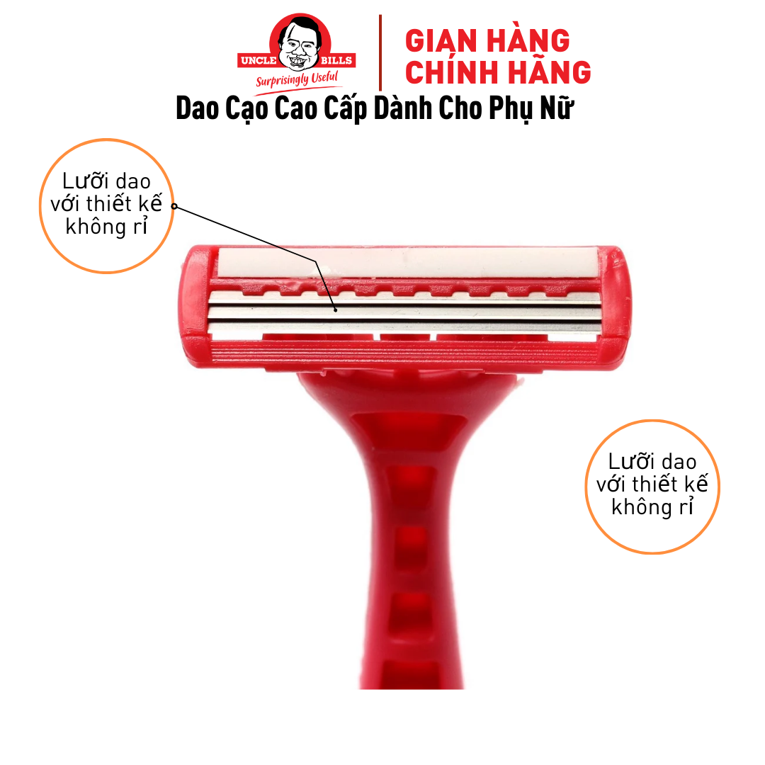 Bộ Dao Cạo Cao Cấp Dành Cho Phụ Nữ 6 cái Uncle Bills AG0276