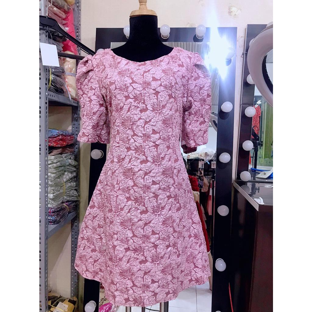 ĐẦM BIGSIZE SUÔNG CỔ TRÒN TAY PHỒNG NHẸ