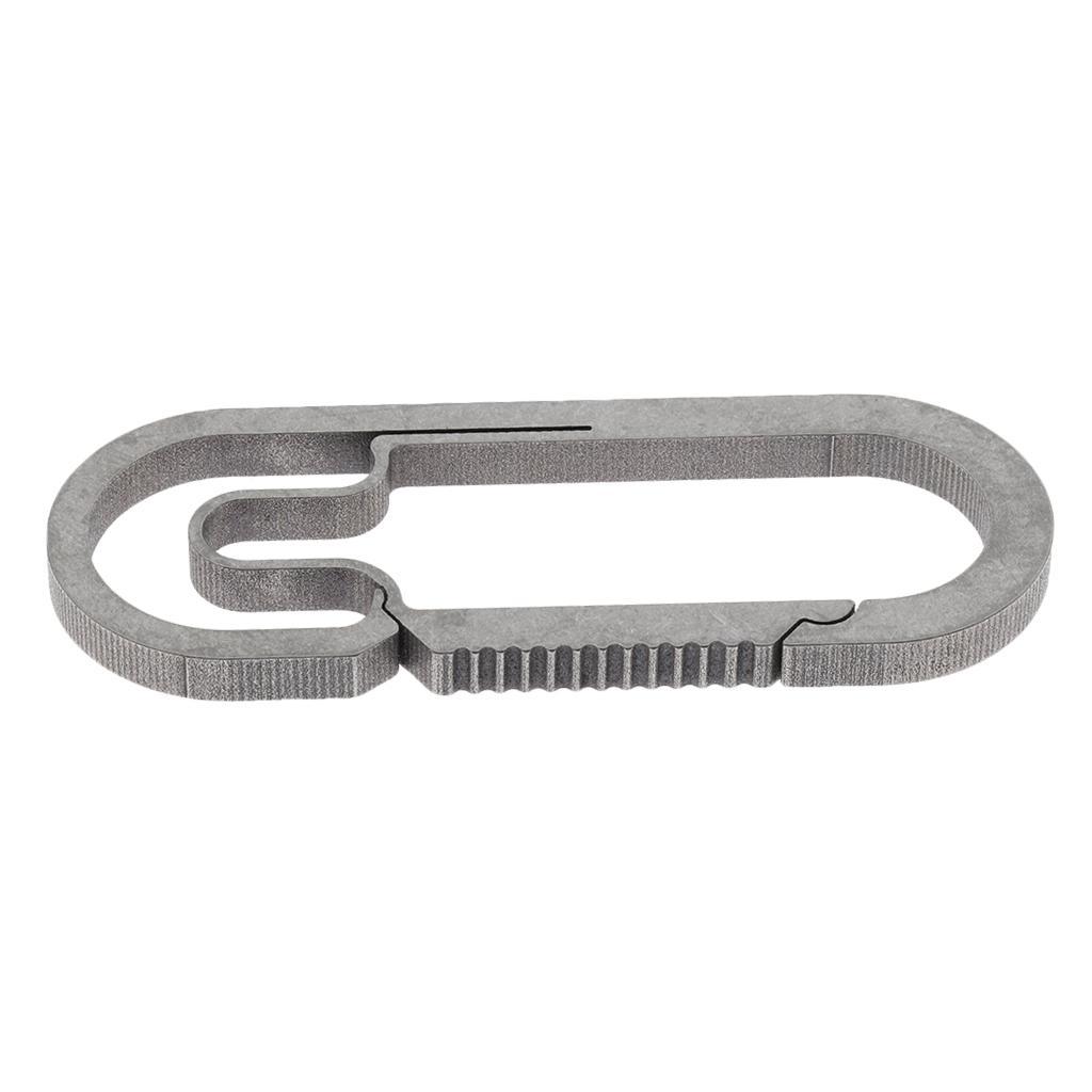 Outdoor Titanium Alloy Buckle Carabiner Keychain Key Ring Hook
