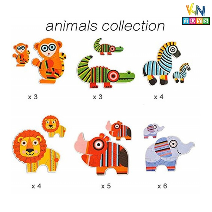 Đồ chơi ghép hình Mideer Puzzle MD0078 – Động vật