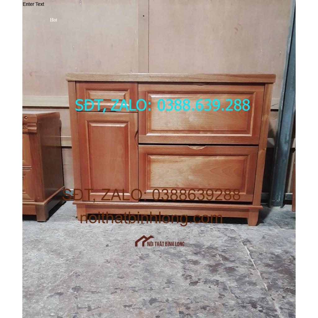 Tủ giày gỗ xoan đào