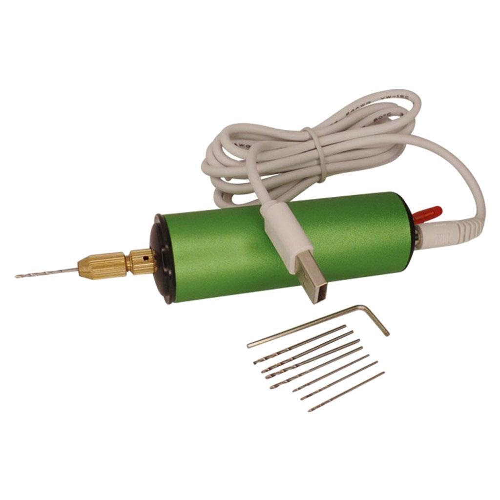 Drills Handheld Micro USB Drill +8pcs