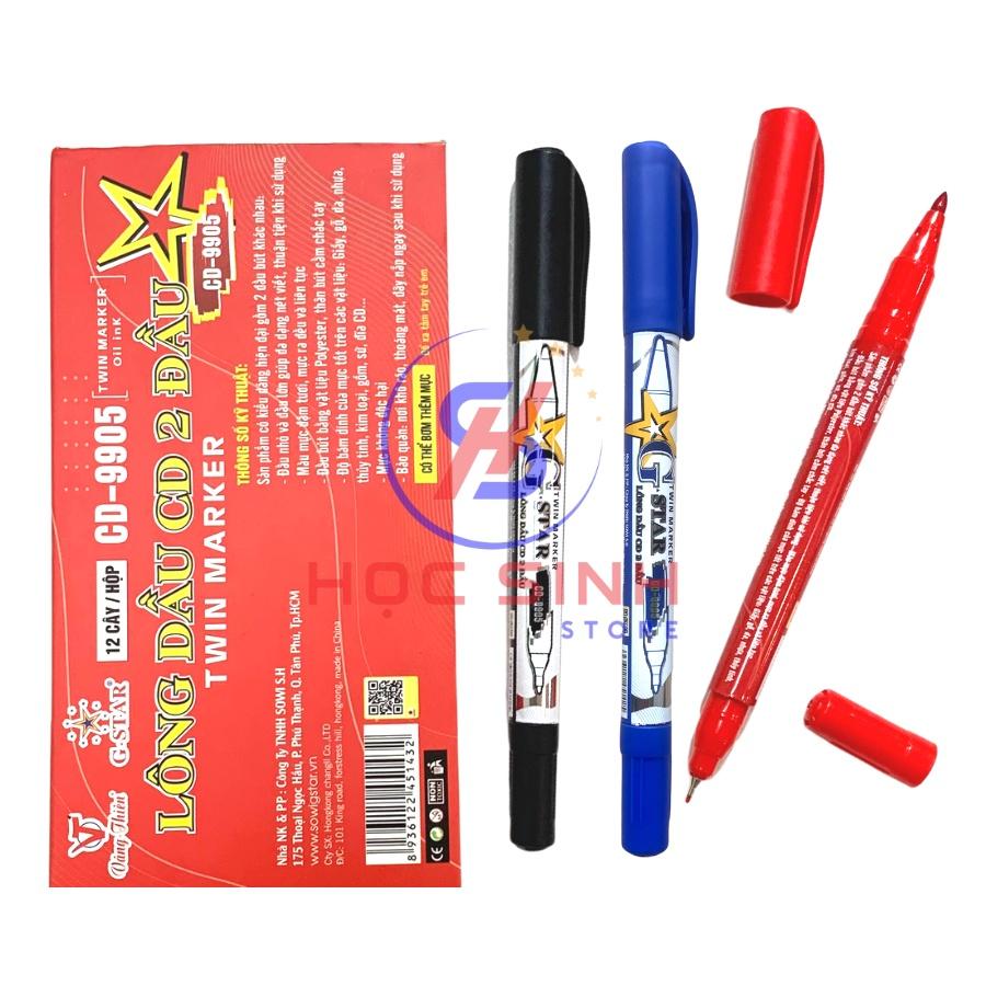 Bút lông dầu 2 đầu chất lượng cao Gstar CD-9905