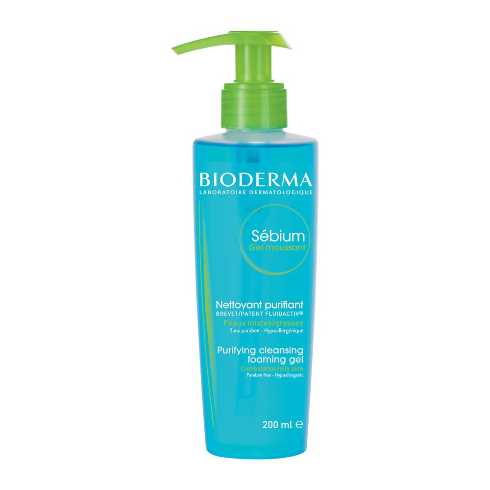 Gel rửa mặt cho da hỗn hợp và da dầu Bioderma Sebium Gel Moussant (Nhập khẩu)