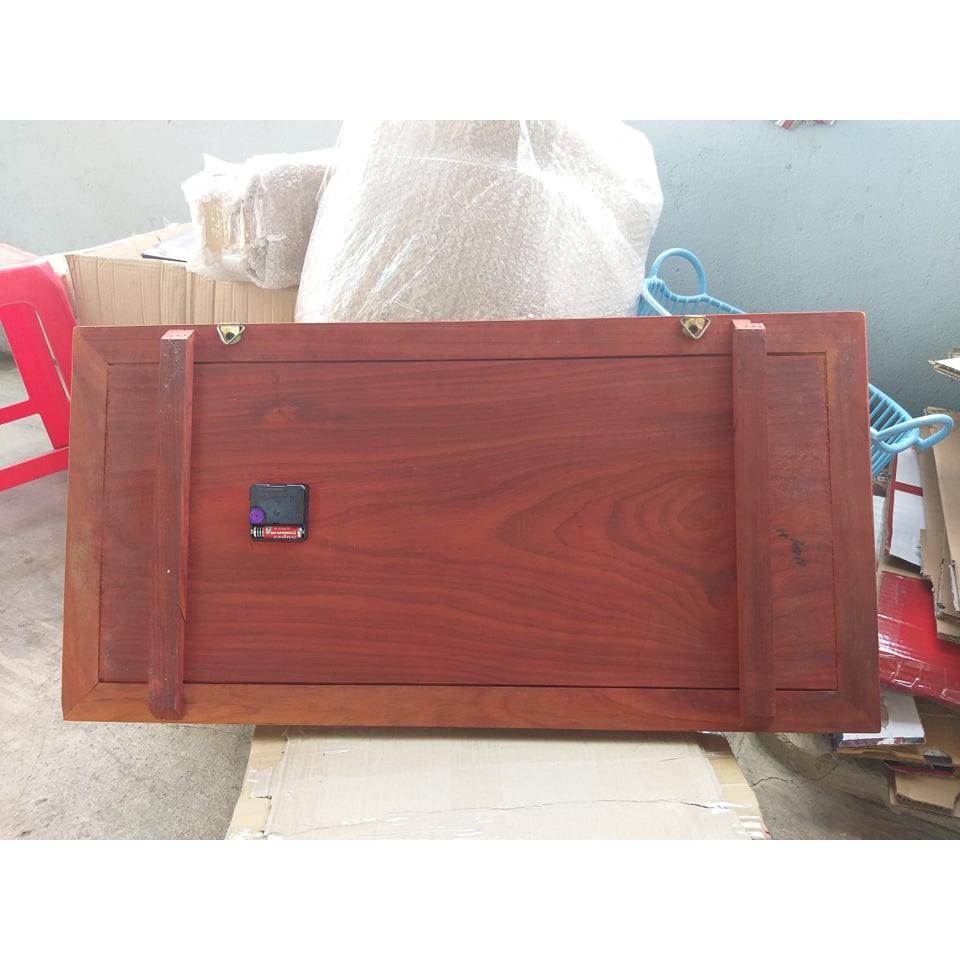 Tranh đồng hồ gỗ chữ Lộc