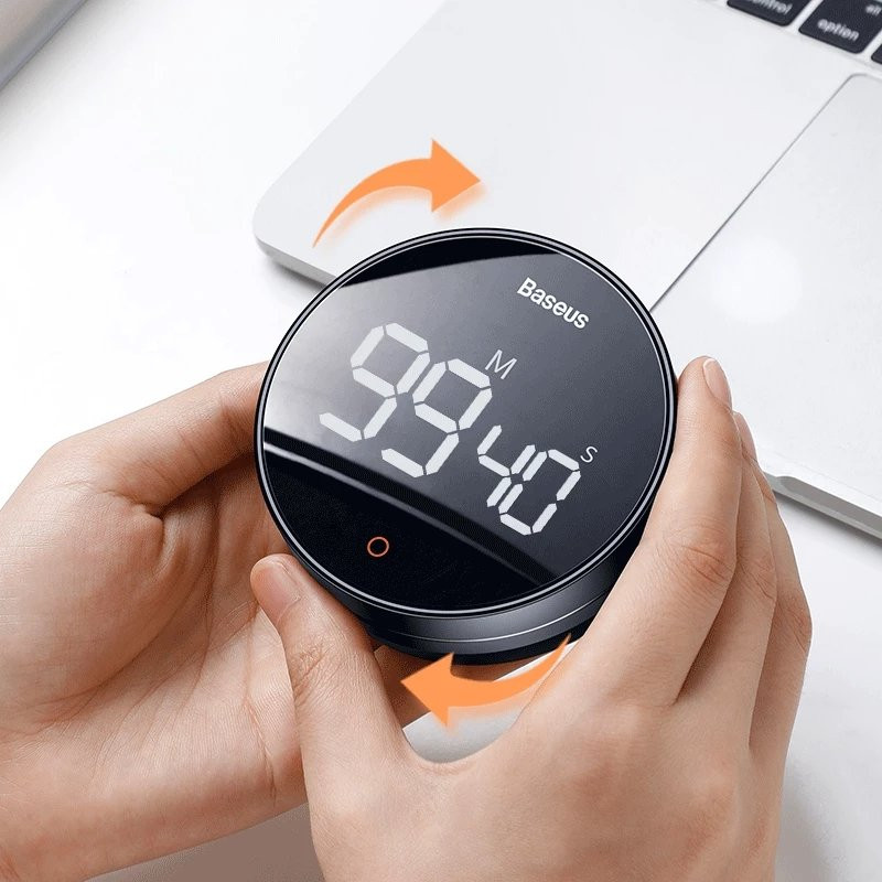 Đồng hộ hẹn giờ đếm ngược Baseus Heyo Rotation LED Countdown Timer Pro - hàng chính hãng