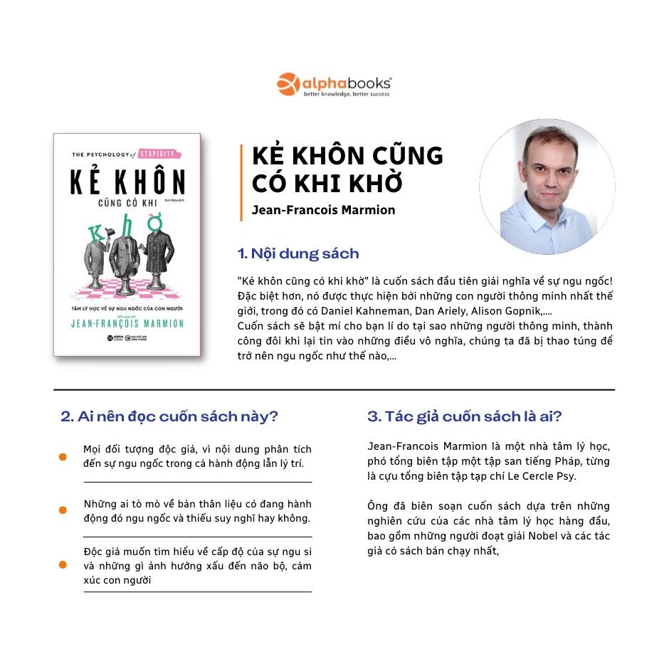 Sách Kẻ Khôn Cũng Có Khi Khờ Alphabooks - BẢN QUYỀN