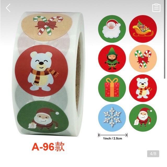 Sticker Noel Cuộn 500 Nhãn