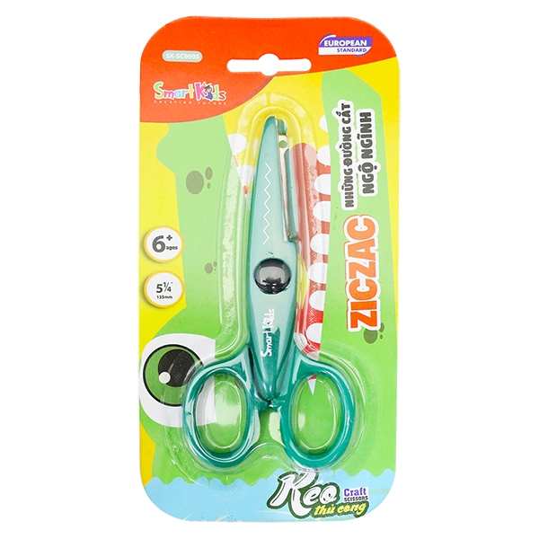 Kéo Thủ Công Con Cá Sấu Smart Kids SK-SC0005 - Xanh Lá