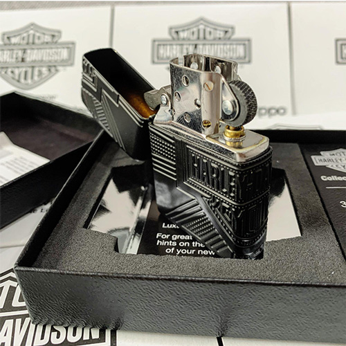 Bật lửa Zippo 49176 – Zippo Harley-Davidson 2020 Collectible Armor Black Matte