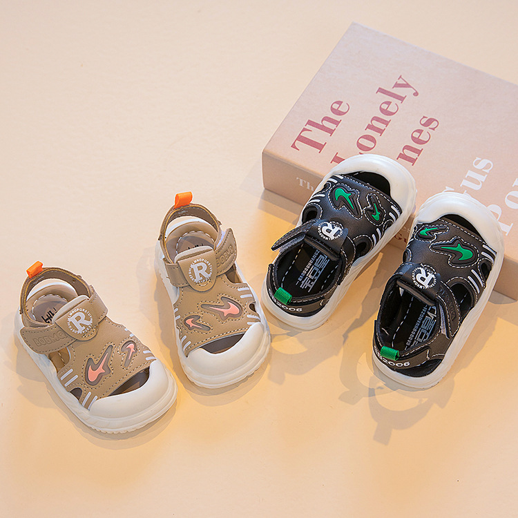 Giày Sandal quai hậu cho bé trai, giày tập đi siêu nhẹ, chống trơn trượt – GSD9103