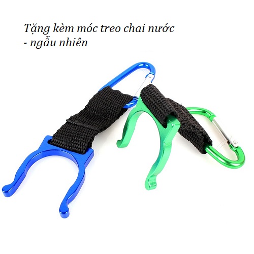 Đèn pin cầm tay độ sáng khủng sạc điện, có khả năng chống nước XT6 ( Tặng kèm 03 móc treo chai nước đa năng ngẫu nhiên )