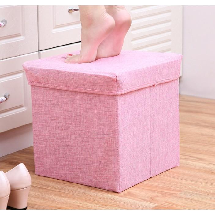 Ghế hộp màu trơn 30x30cm