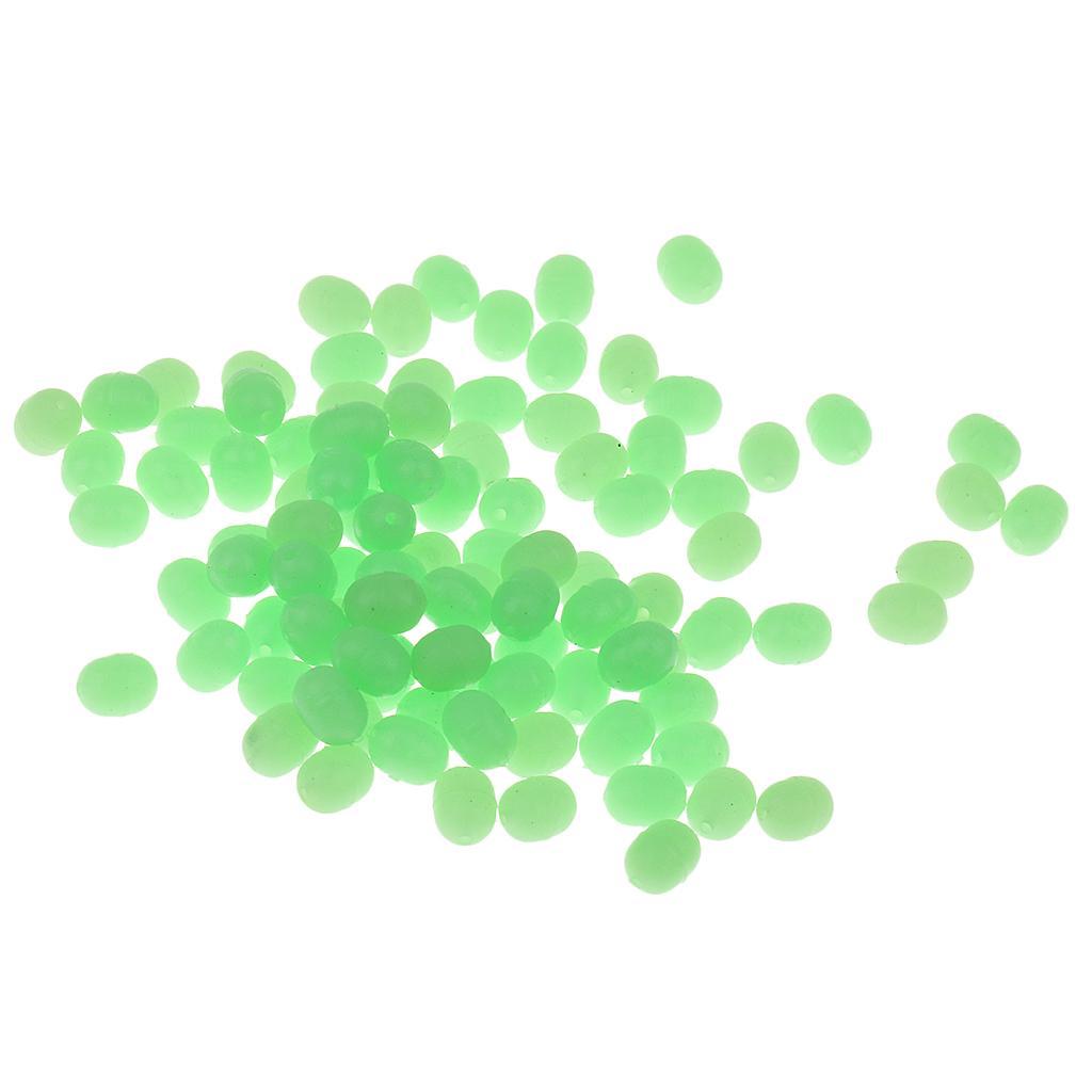 3-8pack 100 pcs 3.7x5.2mm Luminous Fishing Bead Fishing Tackle Fishing Equipment