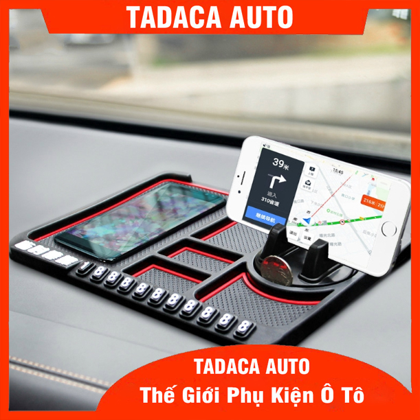 Thảm Giá Đỡ Điện Gắn Taplo Ô Tô Chống Trơn Trượt Đa Năng Cao Cấp