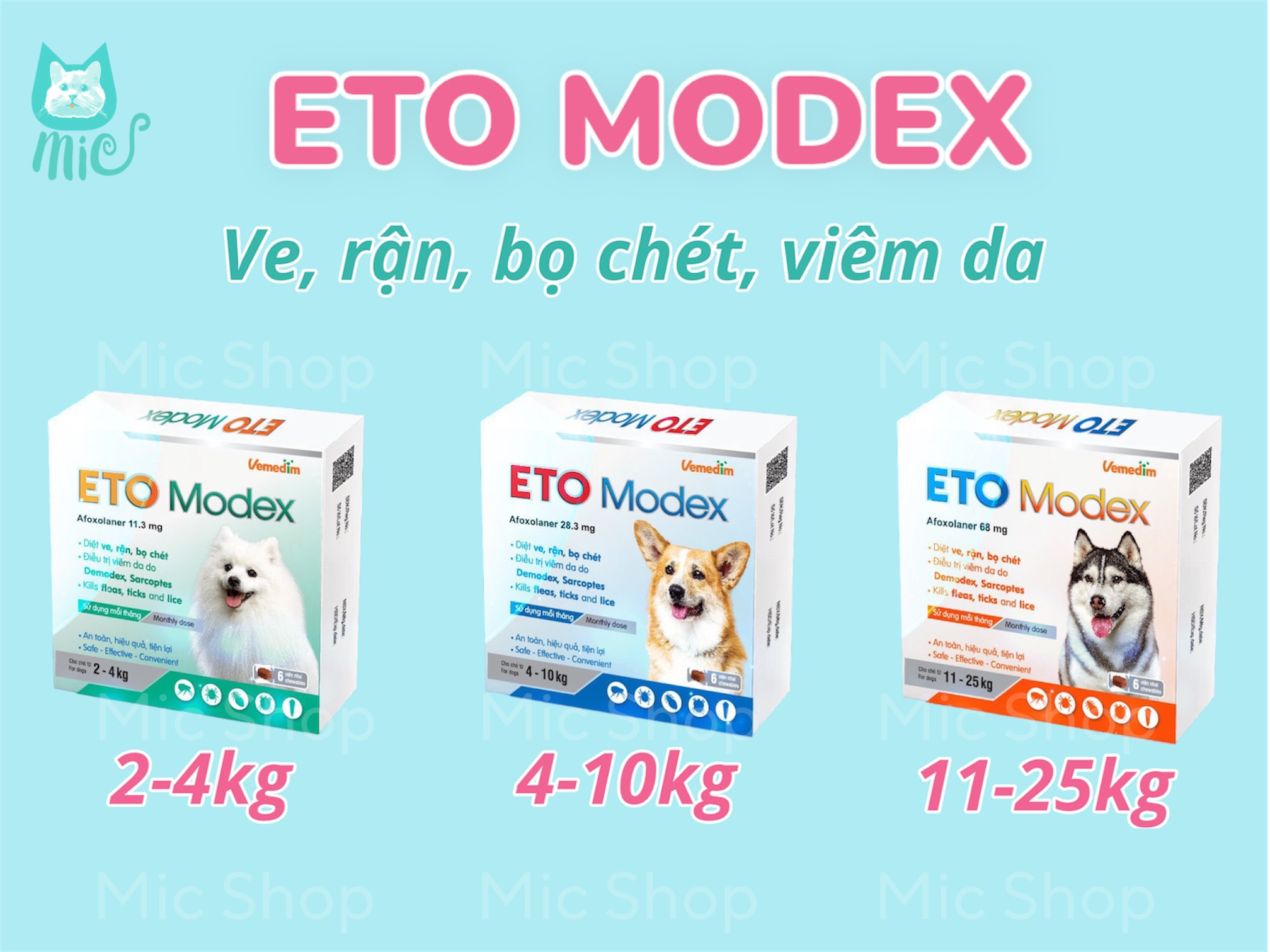 ETO MODEX ve, bọ chét vemedim