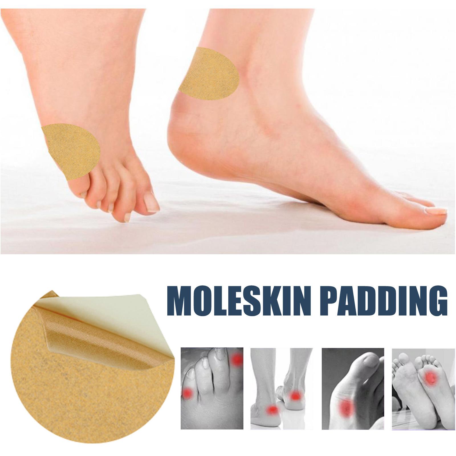 EELHOE 10 Patches Moleskin Heel Protection Patch Adhesive Tape Patches for Feet Toes Heel Care Patches