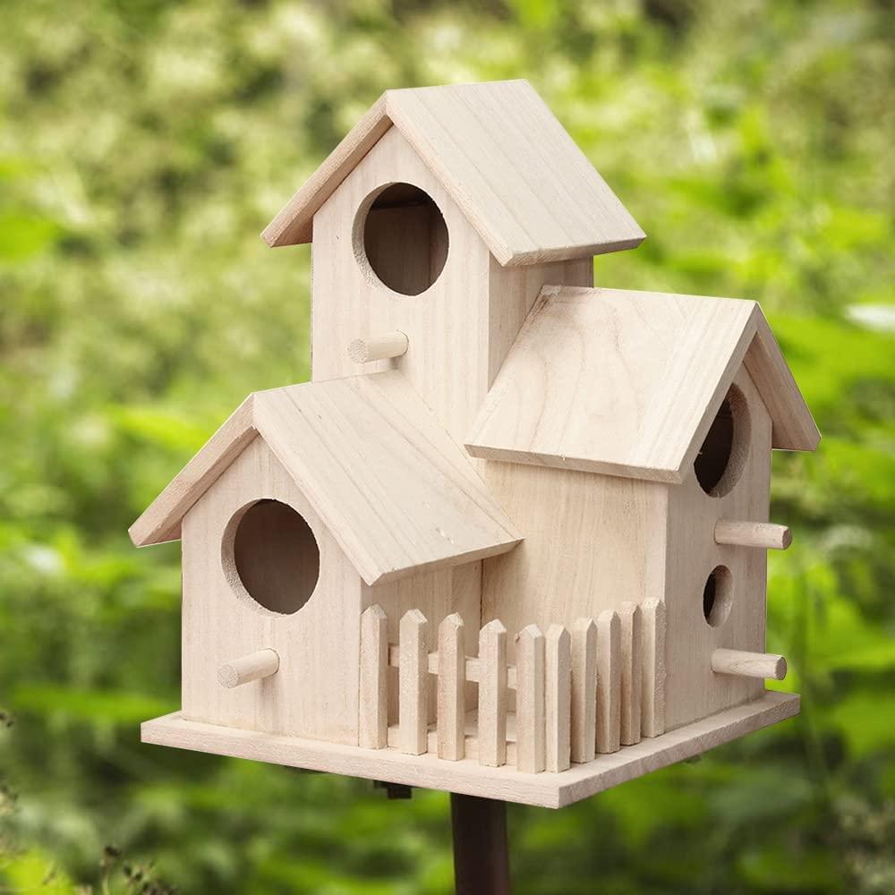 Nhà chim ngoài trời nguyên bản, Nhà chim bằng gỗ, Hộp làm tổ cho chim hoang dã, Nhà chim bằng gỗ ngoài trời, Tổ chim hoàng yến, Nhà chim Chickadee cho vườn treo